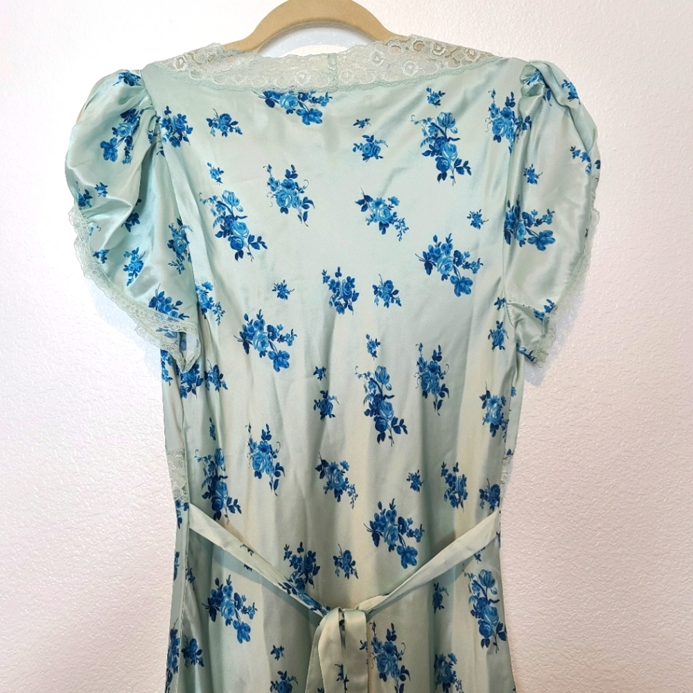 Reformation Clarisse Silk Floral Dress Leonie Size 6 - Picture 7 of 11